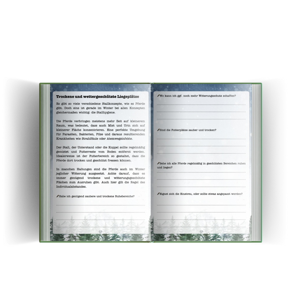 Hufbrüder Jahreskalender A5 - artgerechte Pferdehaltung mit den Jahreszeiten